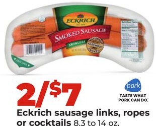 Eckrich sausage links, ropes or cocktails