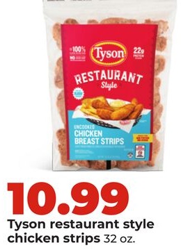 Tyson restaurant style chicken strips