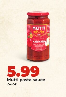 Mutti pasta sauce