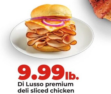 Di Lusso premium deli sliced chicken
