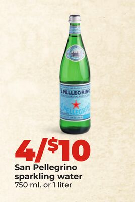 San Pellegrino sparkling water