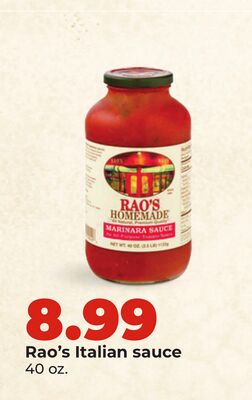 Rao's Italian sauce