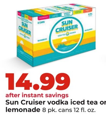 Sun Cruiser vodka iced tea on lemonade