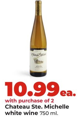 Chateau Ste. Michelle white wine