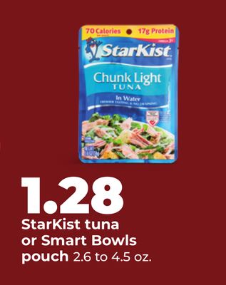 StarKist tuna or Smart Bowls pouch