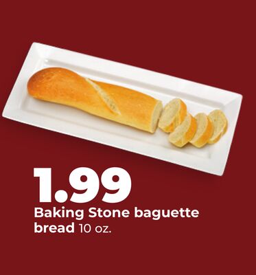 Baking Stone baguette bread