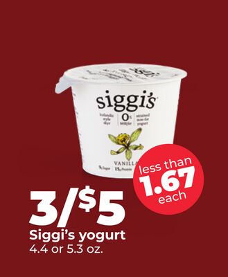 Siggi's yogurt
