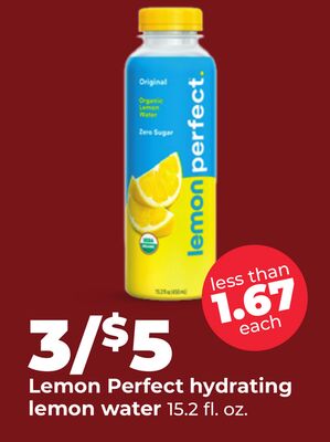 Lemon Perfect hydrating lemon water
