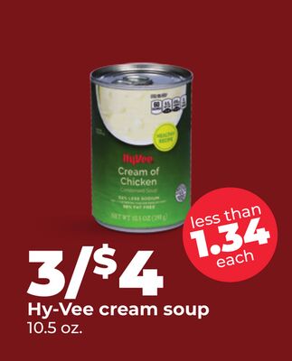 Hy-Vee cream soup