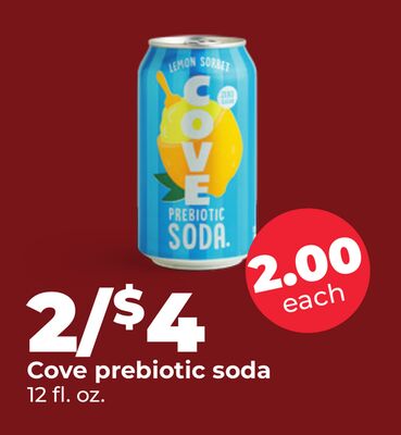 Cove prebiotic soda
