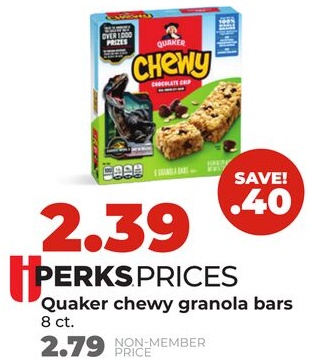 Quaker chewy granola bars