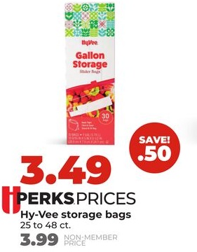 Hy-Vee storage bags