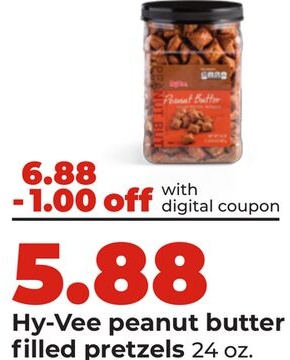 Hy-Vee peanut butter filled pretzels