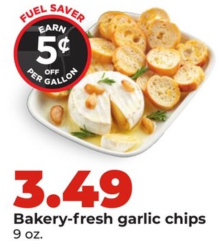 Bakery-fresh garlic chips