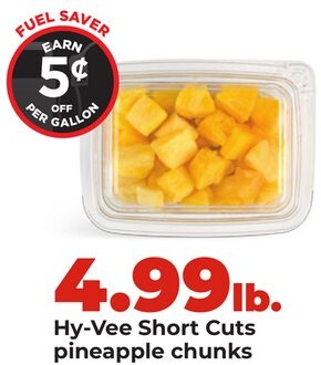 Hy-Vee Short Cuts pineapple chunks
