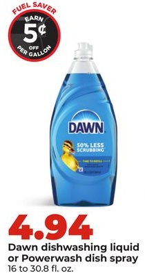 Dawn dishwashing liquid or Powerwash dish spray