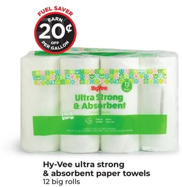 Hy-Vee ultra strong & absorbent paper towels
