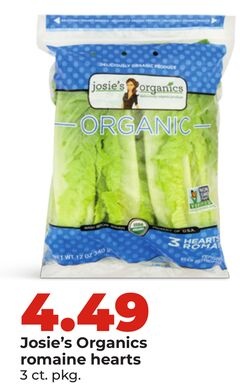 Josie's Organics romaine hearts
