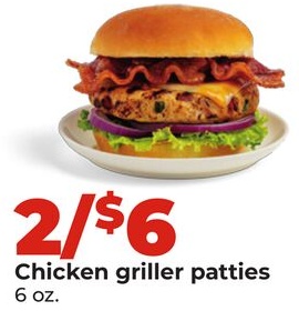 Chicken griller patties