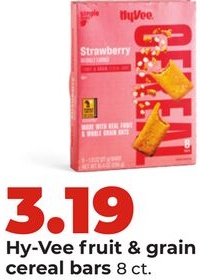 Hy-Vee fruit & grain cereal bars