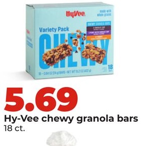 Hy-Vee chewy granola bars