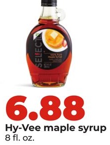 Hy-Vee maple syrup