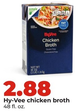 Hy-Vee chicken broth