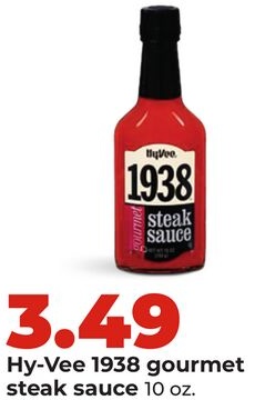 Hy-Vee 1938 gourmet steak sauce