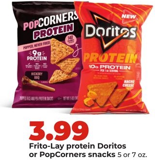 Frito-Lay protein Doritos or PopCorners snacks