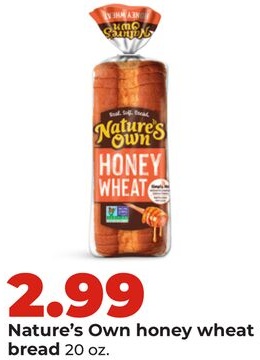 Nature's Own honey wheat bread