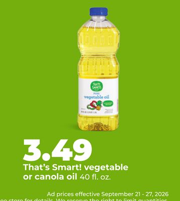 That's Smart! vegetable or canola oil
