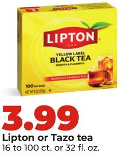Lipton or Tazo tea