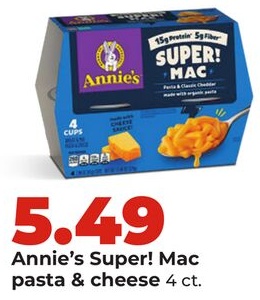 Annie's Super! Mac pasta & cheese