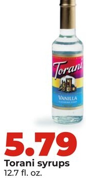 Torani syrups