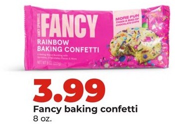 Fancy baking confetti