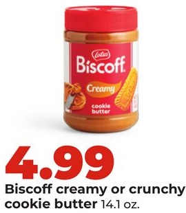 Biscoff creamy or crunchy cookie butter