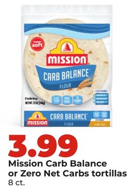Mission Carb Balance or Zero Net Carbs tortillas