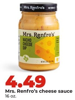 Mrs. Renfro's cheese sauce