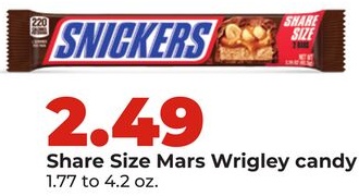 Share Size Mars Wrigley candy