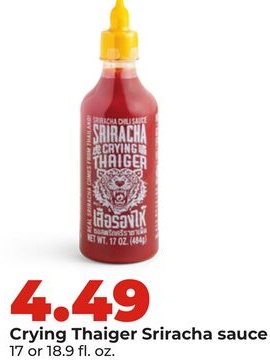 Crying Thaiger Sriracha sauce