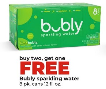 Bubly sparkling water