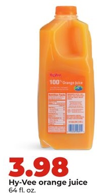 Hy-Vee orange juice