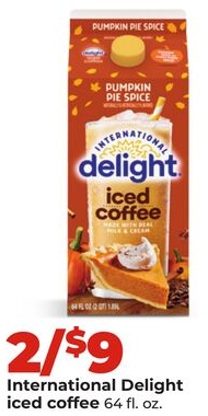 International Delight iced coffee