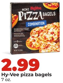 Hy-Vee pizza bagels