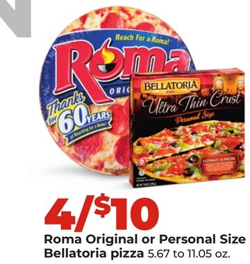 Roma Original or Personal Size Bellatoria pizza