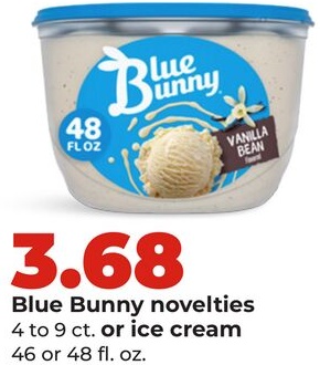 Blue Bunny novelties