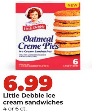Little Debbie ice cream sandwiches