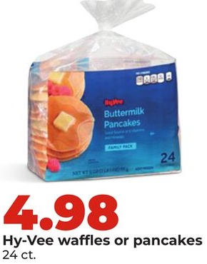 Hy-Vee waffles or pancakes
