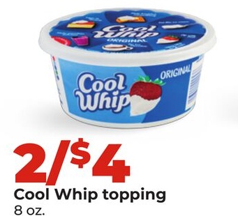 Cool Whip topping