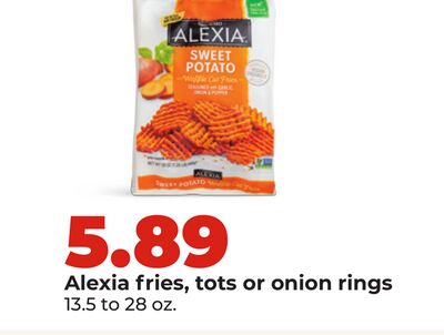 Alexia fries, tots or onion rings